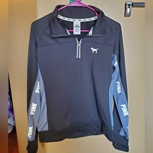 PINK 1/4 zip ultimate pullover jacket